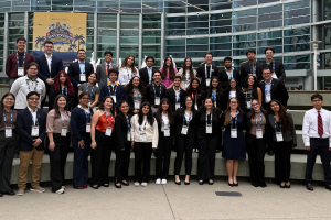 The Carnegie Mellon University chapter of the Society of Hispanic Professional Engineers traveled to the annual SHPE conference. Under Giulia Martorana's leadership, the group has grown over the past four years.