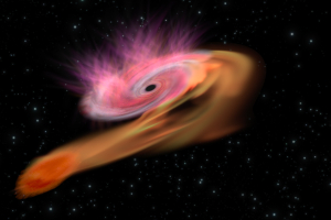 Artist's impression of a tidal disruption event. Credit: ESA/C. Carreau