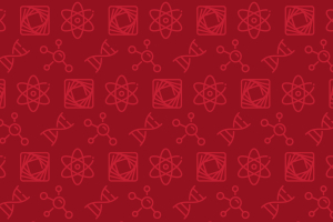 MCS News - red departmental icon pattern
