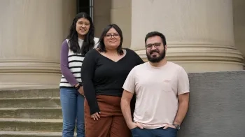 Emily Lopez, Luz Andrino and Tomas Suarez hope to offer outreach events in the future.