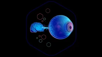 Graphic of the brain-eye connection. Image courtesy of ARPA-H